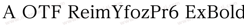 A OTF ReimYfozPr6 ExBold字体转换